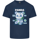 Anatomy of a Panda Bear Funny Mens Cotton T-Shirt Tee Top Navy Blue