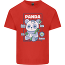 Anatomy of a Panda Bear Funny Mens Cotton T-Shirt Tee Top Red