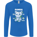 Anatomy of a Panda Bear Funny Mens Long Sleeve T-Shirt Royal Blue