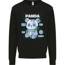 Anatomy of a Panda Bear Funny Mens Sweatshirt Jumper Black
