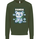 Anatomy of a Panda Bear Funny Mens Sweatshirt Jumper Forest Green