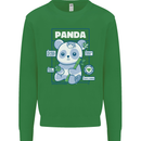 Anatomy of a Panda Bear Funny Mens Sweatshirt Jumper Irish Green
