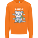Anatomy of a Panda Bear Funny Mens Sweatshirt Jumper Orange