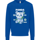 Anatomy of a Panda Bear Funny Mens Sweatshirt Jumper Royal Blue