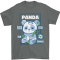 Anatomy of a Panda Bear Funny Mens T-Shirt 100% Cotton Charcoal