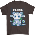 Anatomy of a Panda Bear Funny Mens T-Shirt 100% Cotton Dark Chocolate