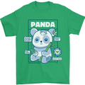 Anatomy of a Panda Bear Funny Mens T-Shirt 100% Cotton Irish Green