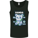 Anatomy of a Panda Bear Funny Mens Vest Tank Top Black