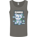 Anatomy of a Panda Bear Funny Mens Vest Tank Top Charcoal