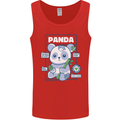 Anatomy of a Panda Bear Funny Mens Vest Tank Top Red
