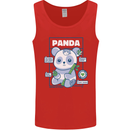 Anatomy of a Panda Bear Funny Mens Vest Tank Top Red