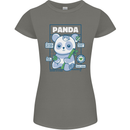 Anatomy of a Panda Bear Funny Womens Petite Cut T-Shirt Charcoal