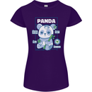 Anatomy of a Panda Bear Funny Womens Petite Cut T-Shirt Purple