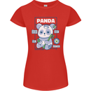 Anatomy of a Panda Bear Funny Womens Petite Cut T-Shirt Red