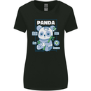 Anatomy of a Panda Bear Funny Womens Wider Cut T-Shirt Black
