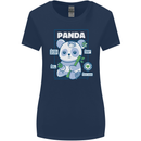Anatomy of a Panda Bear Funny Womens Wider Cut T-Shirt Navy Blue