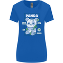Anatomy of a Panda Bear Funny Womens Wider Cut T-Shirt Royal Blue