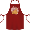 Anatomy of a Puppy Dog Cotton Apron 100% Organic Maroon