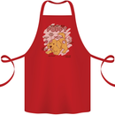 Anatomy of a Puppy Dog Cotton Apron 100% Organic Red