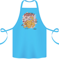 Anatomy of a Puppy Dog Cotton Apron 100% Organic Turquoise