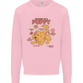 Anatomy of a Puppy Dog Kids Sweatshirt Jumper Light Pink
