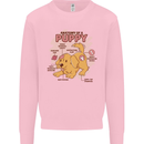Anatomy of a Puppy Dog Kids Sweatshirt Jumper Light Pink
