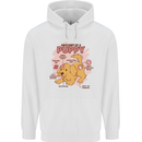 Anatomy of a Puppy Dog Mens 80% Cotton Hoodie White