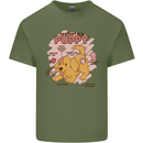 Anatomy of a Puppy Dog Mens Cotton T-Shirt Tee Top Military Green