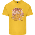 Anatomy of a Puppy Dog Mens Cotton T-Shirt Tee Top Yellow