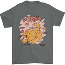 Anatomy of a Puppy Dog Mens T-Shirt 100% Cotton Charcoal