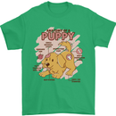 Anatomy of a Puppy Dog Mens T-Shirt 100% Cotton Irish Green