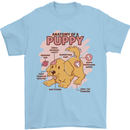 Anatomy of a Puppy Dog Mens T-Shirt 100% Cotton Light Blue