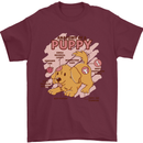 Anatomy of a Puppy Dog Mens T-Shirt 100% Cotton Maroon