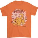 Anatomy of a Puppy Dog Mens T-Shirt 100% Cotton Orange