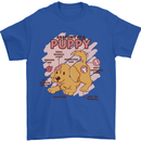 Anatomy of a Puppy Dog Mens T-Shirt 100% Cotton Royal Blue
