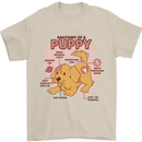 Anatomy of a Puppy Dog Mens T-Shirt 100% Cotton Sand