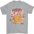 Anatomy of a Puppy Dog Mens T-Shirt 100% Cotton Sports Grey