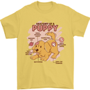 Anatomy of a Puppy Dog Mens T-Shirt 100% Cotton Yellow