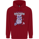 Anatomy of a Racoon Funny Childrens Kids Hoodie Red