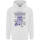 Anatomy of a Racoon Funny Childrens Kids Hoodie White
