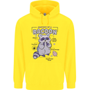 Anatomy of a Racoon Funny Childrens Kids Hoodie Yellow
