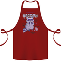 Anatomy of a Racoon Funny Cotton Apron 100% Organic Maroon