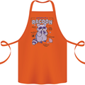 Anatomy of a Racoon Funny Cotton Apron 100% Organic Orange