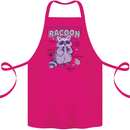 Anatomy of a Racoon Funny Cotton Apron 100% Organic Pink