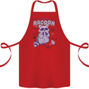 Anatomy of a Racoon Funny Cotton Apron 100% Organic Red