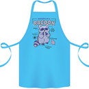 Anatomy of a Racoon Funny Cotton Apron 100% Organic Turquoise