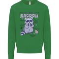 Anatomy of a Racoon Funny Kids Sweatshirt Jumper Irish Green