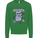 Anatomy of a Racoon Funny Kids Sweatshirt Jumper Irish Green