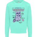 Anatomy of a Racoon Funny Kids Sweatshirt Jumper Peppermint