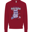 Anatomy of a Racoon Funny Kids Sweatshirt Jumper Red